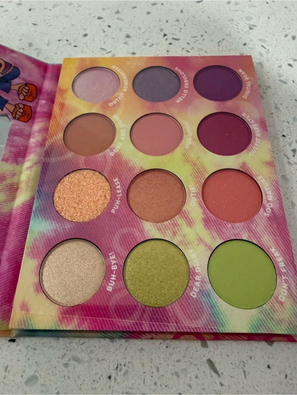ColourPop Lizzie McGuire Eyeshadow Palette - Pink, Yellow, Green, Purple - Picture 4 of 4